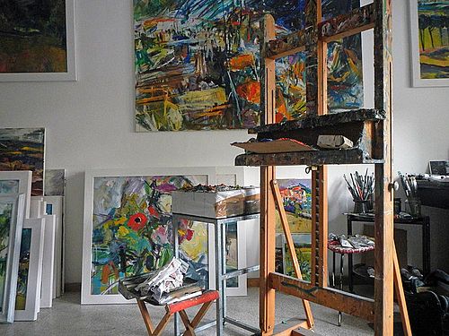 Künstlerin, Linz, Ölbilder, Akte, Grafiken, expressive Malerei, abstrakte Malerei