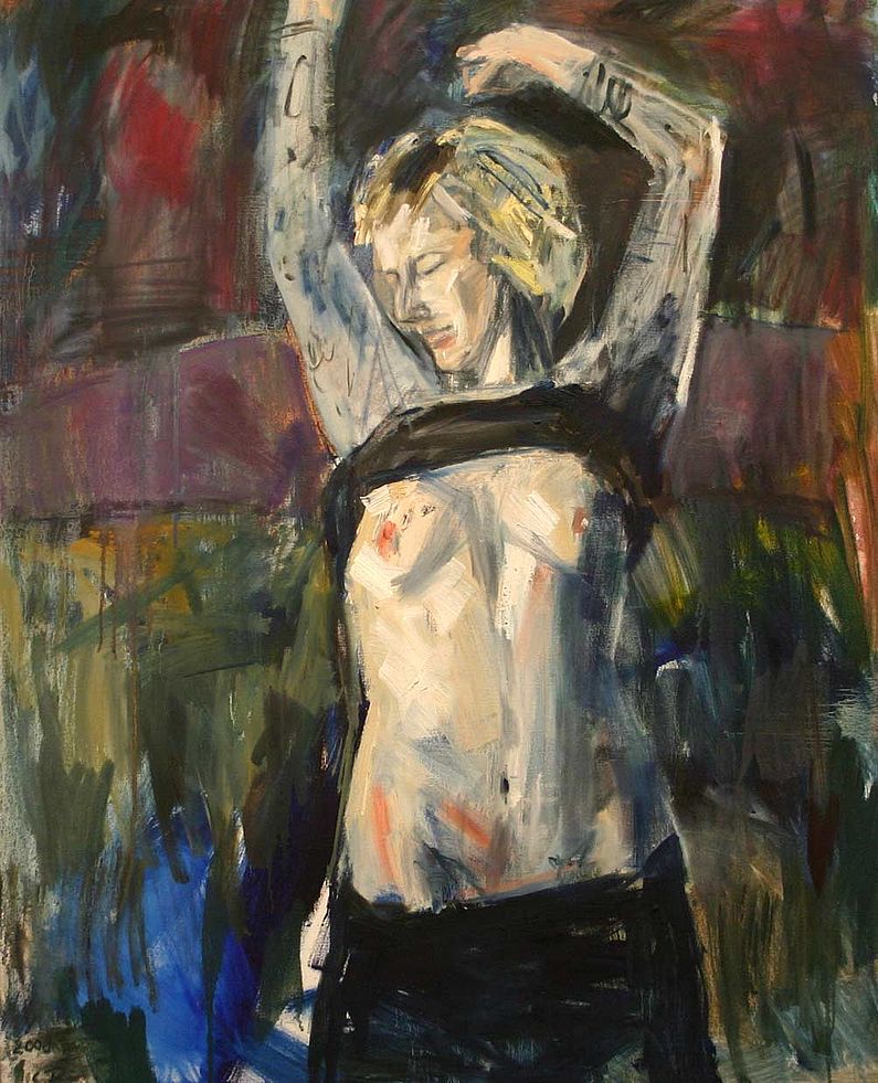 Susanne Purviance - Hl. Sebastian, 100x80 cm, Öl auf Leinwand