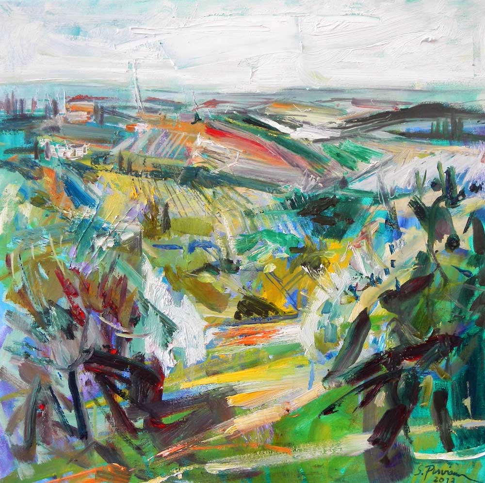Susanne Purviance - Toscana, Öl auf Leinwand, 2013 Susanne Purviance - Toscana, Öl auf Leinwand, 2013