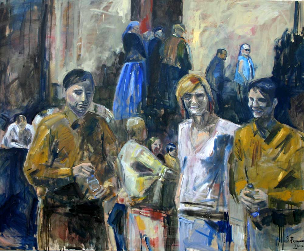Susanne Purviance - Dreizehn, 120x150 cm, Öl auf Leinwand, 2007 Susanne Purviance - Dreizehn, 120x150 cm, Öl auf Leinwand, 2007