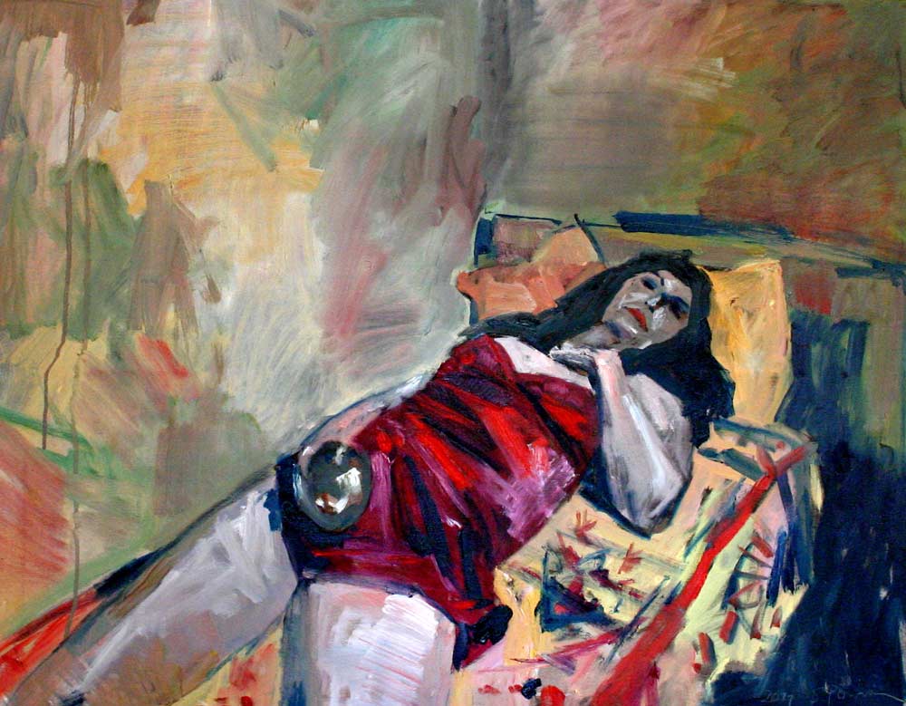 Susanne Purviance - Eva, 70x90 cm, Öl auf Leinwand, 2007 Susanne Purviance - Eva, 70x90 cm, Öl auf Leinwand, 2007