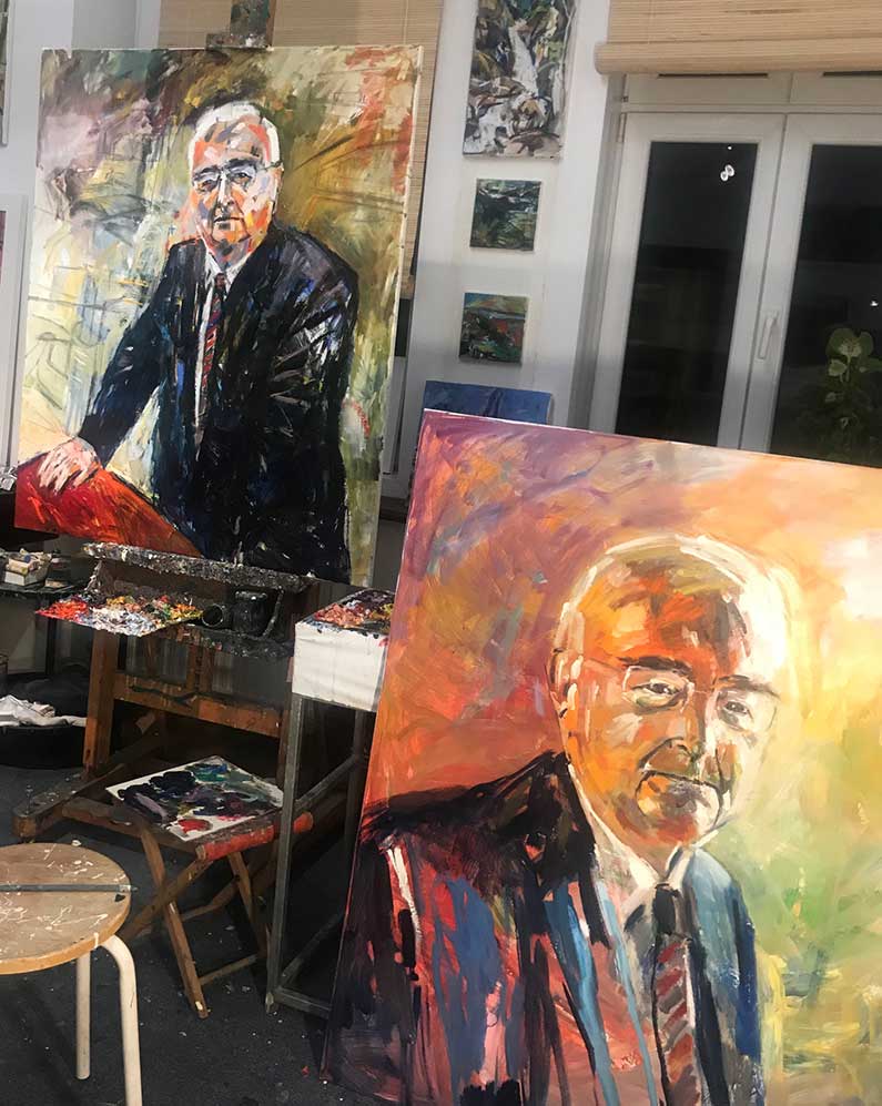 Susanne Purviance - Franz Dobusch, Öl auf Leinwand, 2019 Susanne Purviance - Franz Dobusch, Öl auf Leinwand, 2019