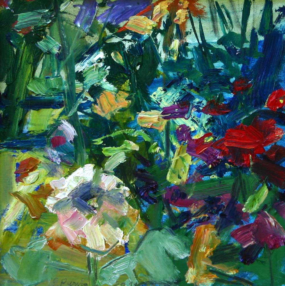 Susanne Purviance - Malve, 40x40 cm, Öl auf Leinwand, 2011 Susanne Purviance - Malve, 40x40 cm, Öl auf Leinwand, 2011