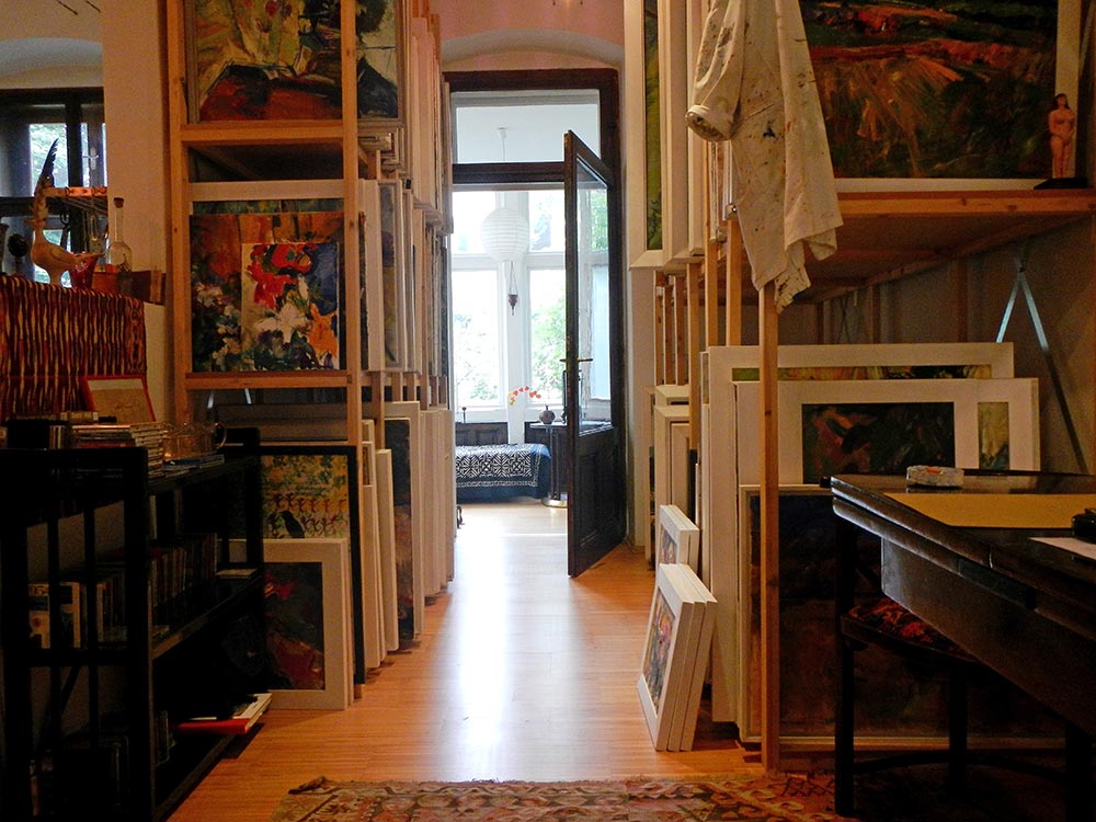 Künstlerin, Linz, Ölbilder, Akte, Grafiken, expressive Malerei, abstrakte Malerei